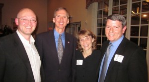 Congressman Dan Lipinski (second from left) and his wife Judi with ICE-PAC Chair Kevin Costello and Board member Brian Hengesbaugh.